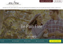 Tablet Screenshot of elite-spinal-care.com